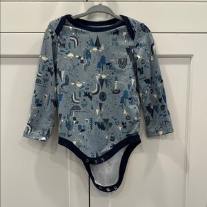 Patagonia Blue Bodysuit with Celestial Pattern